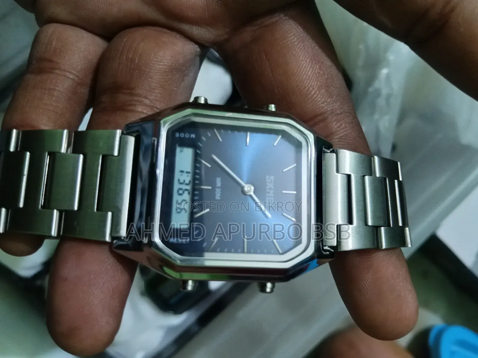 SKMEI 1220 Analog Digital Watch – Blue Dial