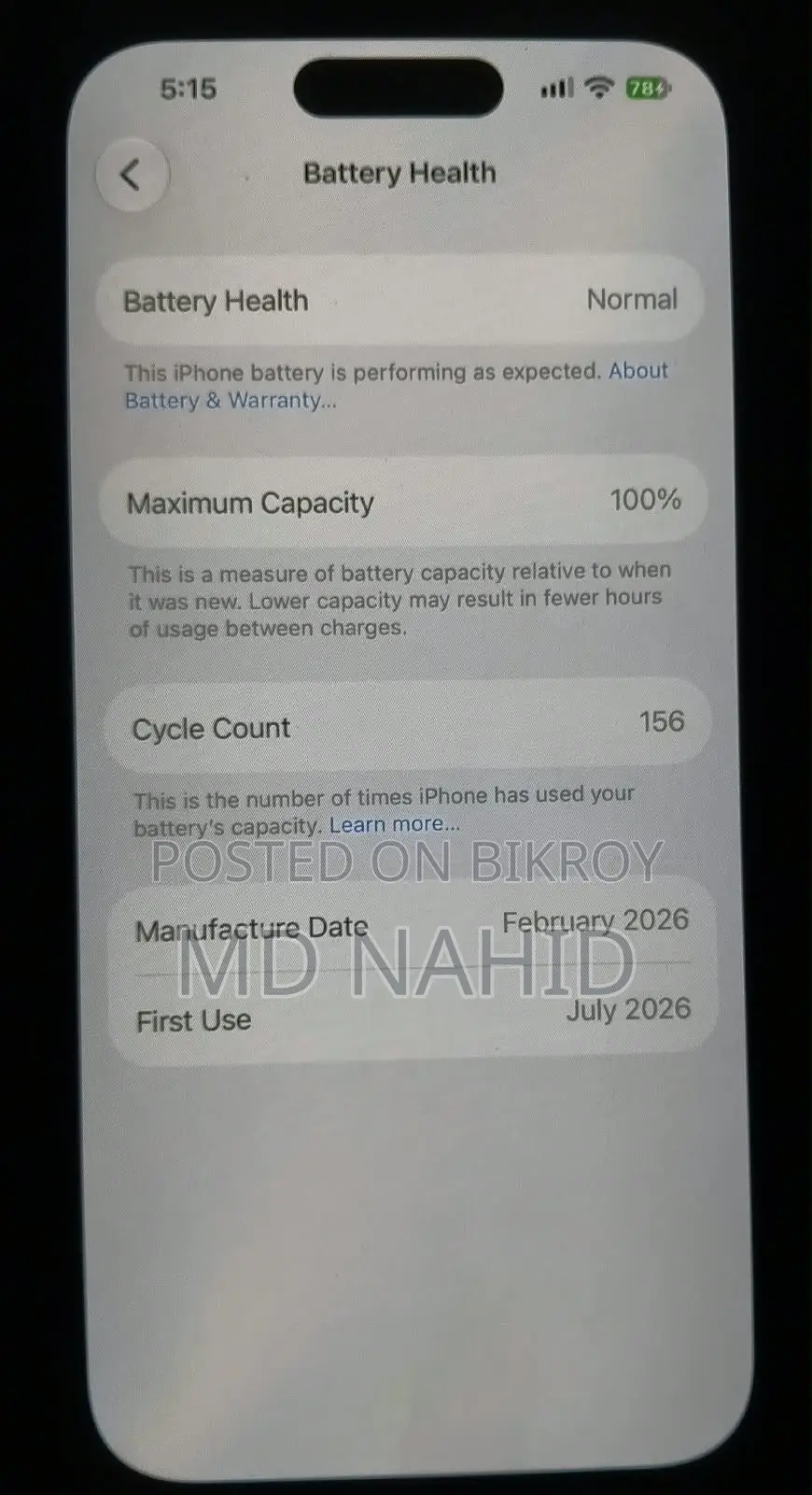 Apple iPhone 15 256 GB White