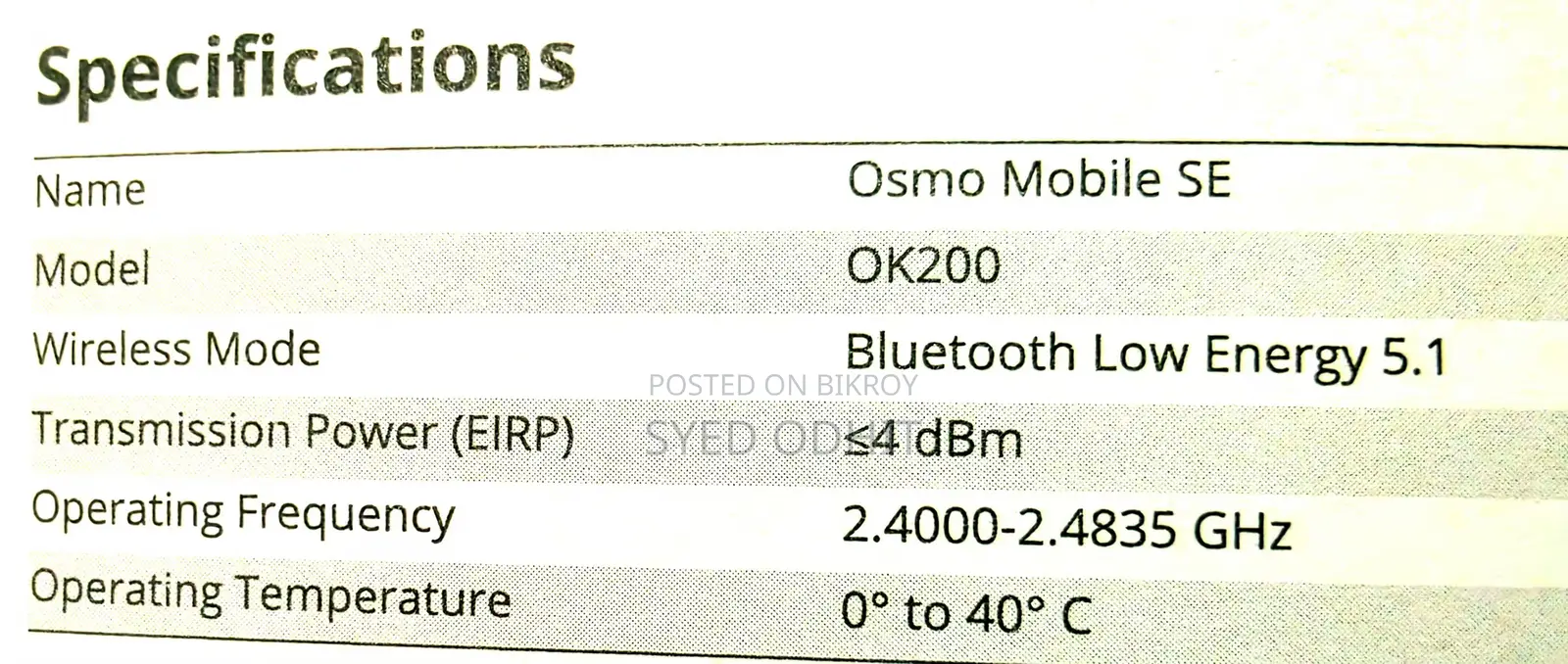 DJI Osmo Mobile SE