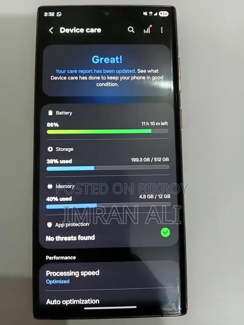 Samsung Galaxy S22 Ultra 256 GB Black