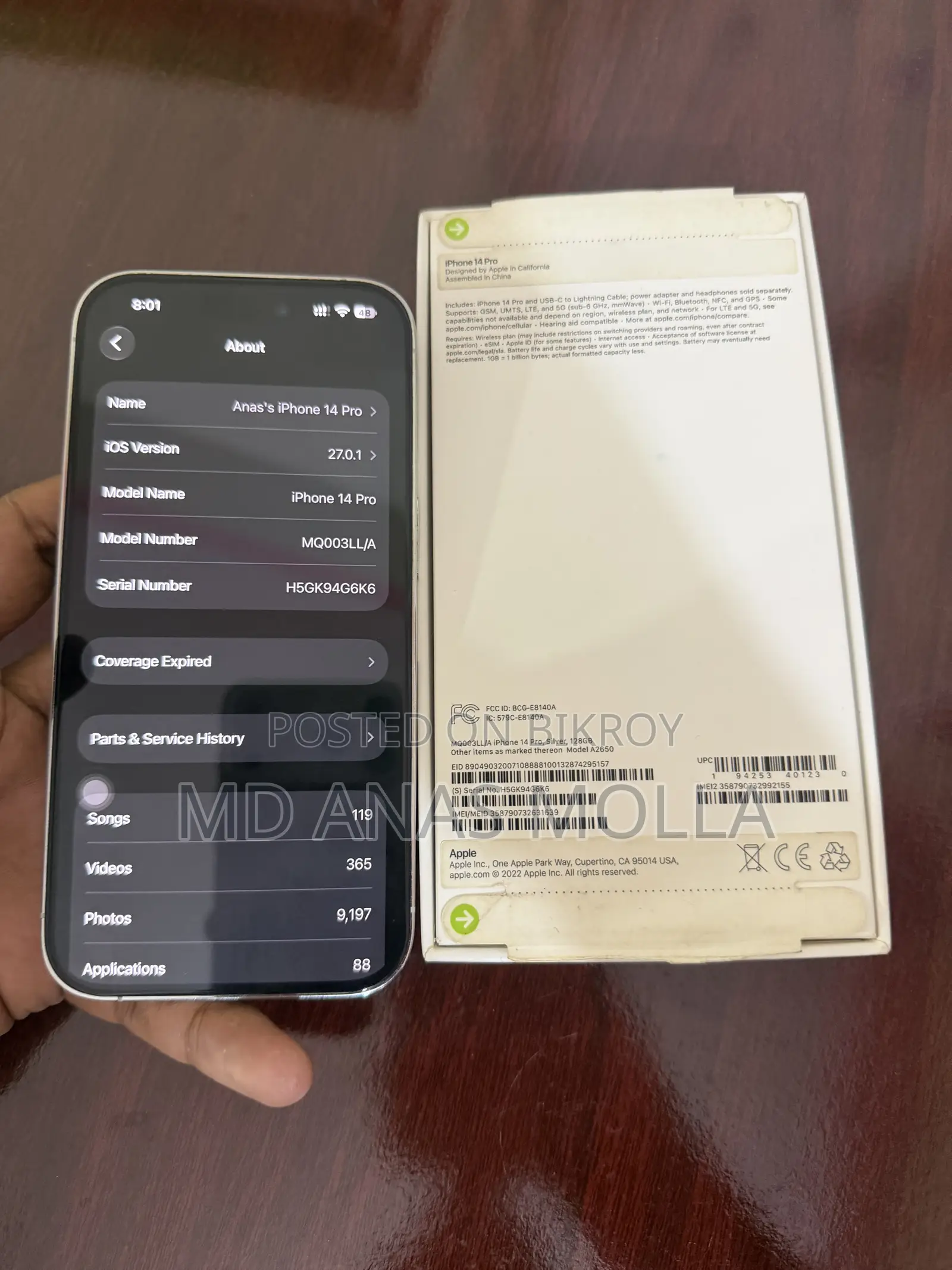 Apple iPhone 14 Pro 128 GB Silver