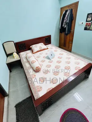কিং সাইজ বেড + ফোম ম্যাট্রেস + টপার, বসুন্ধরা