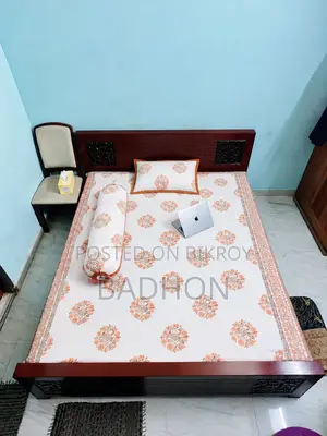 কিং সাইজ বেড + ফোম ম্যাট্রেস + টপার, বসুন্ধরা
