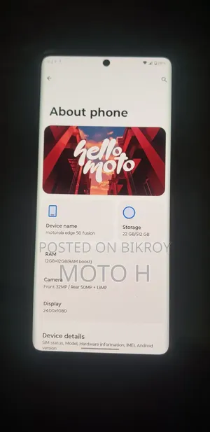 Motorola Edge 50 Fusion 512 GB White