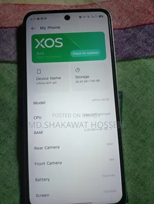 Infinix Hot 60i 128 GB Silver