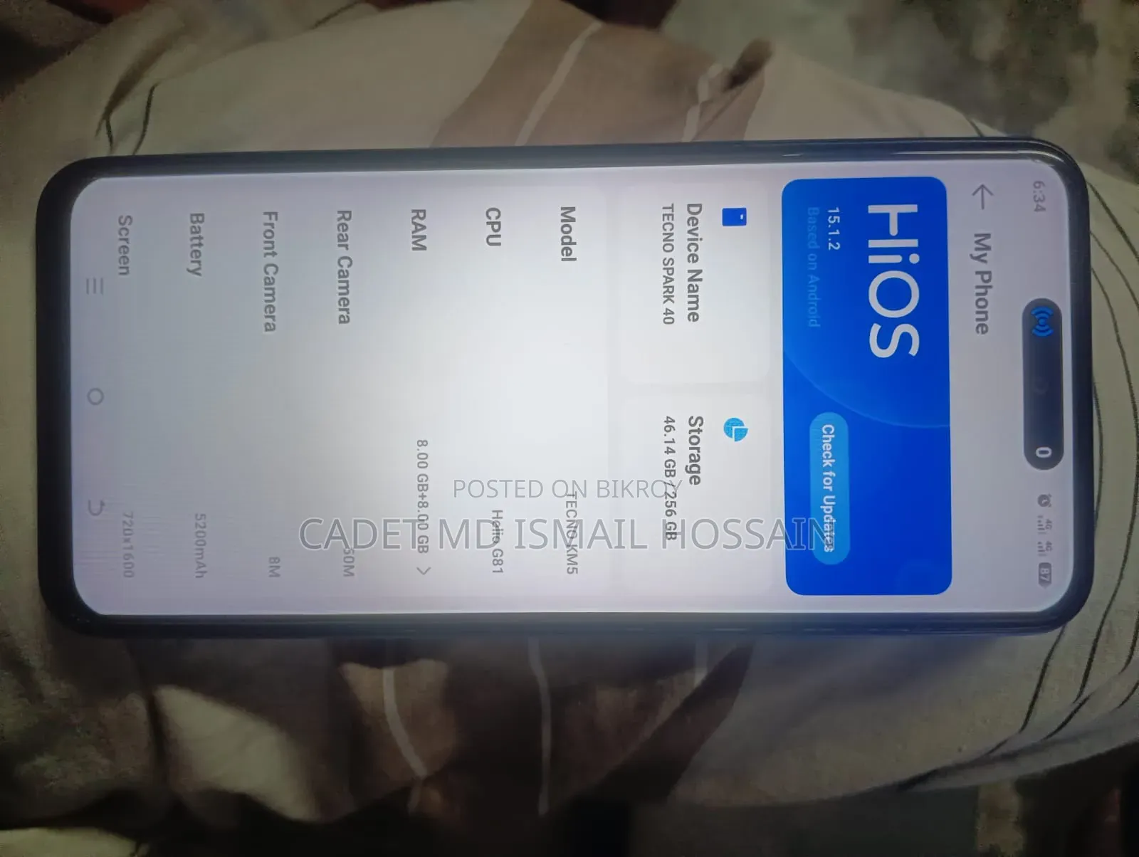 Tecno Spark 40 256 GB Blue