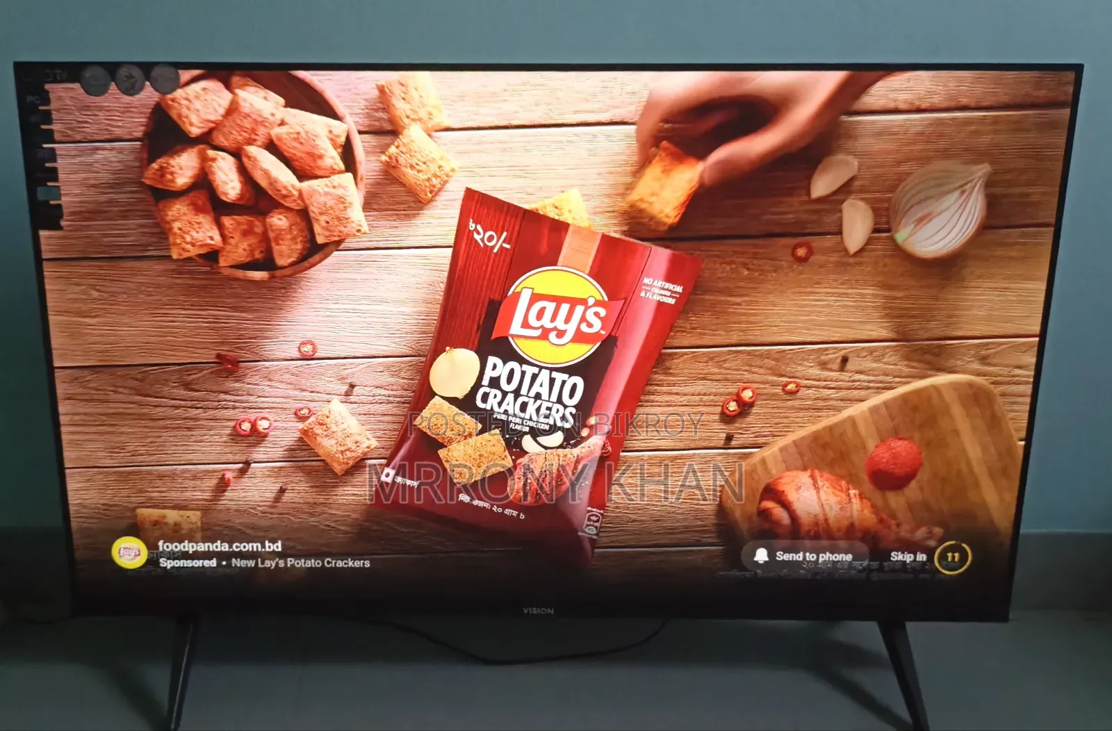 Vision Google 43 Inch Smart Android LED TV Voice Control