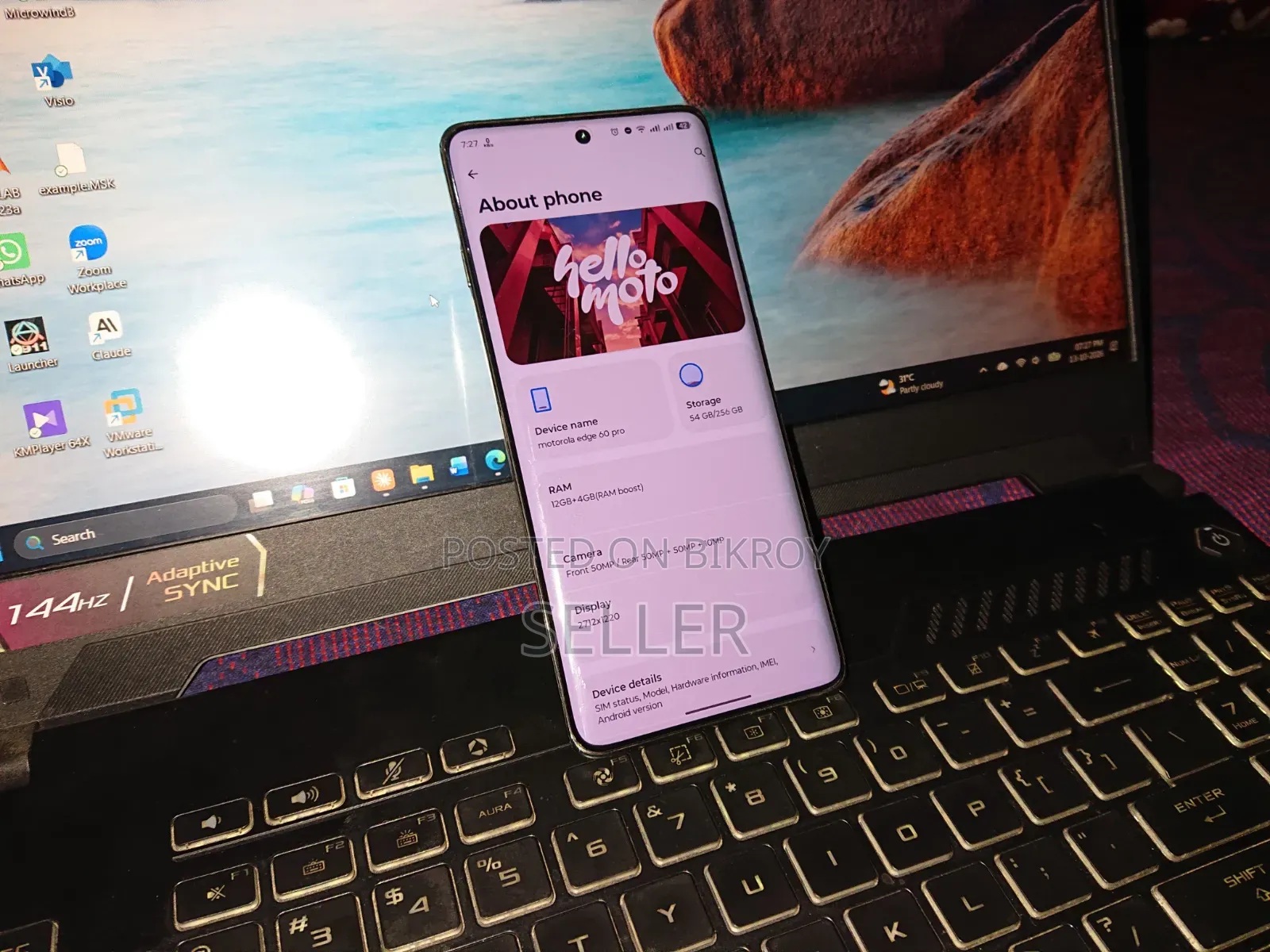 New Motorola Edge 60 Pro 256 GB Gray
