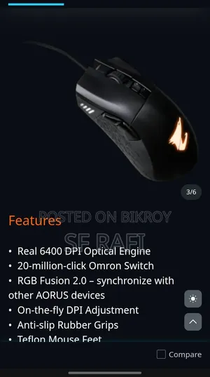 AORUS M3 Mouse for Sale. Fully Working, No Issues.
