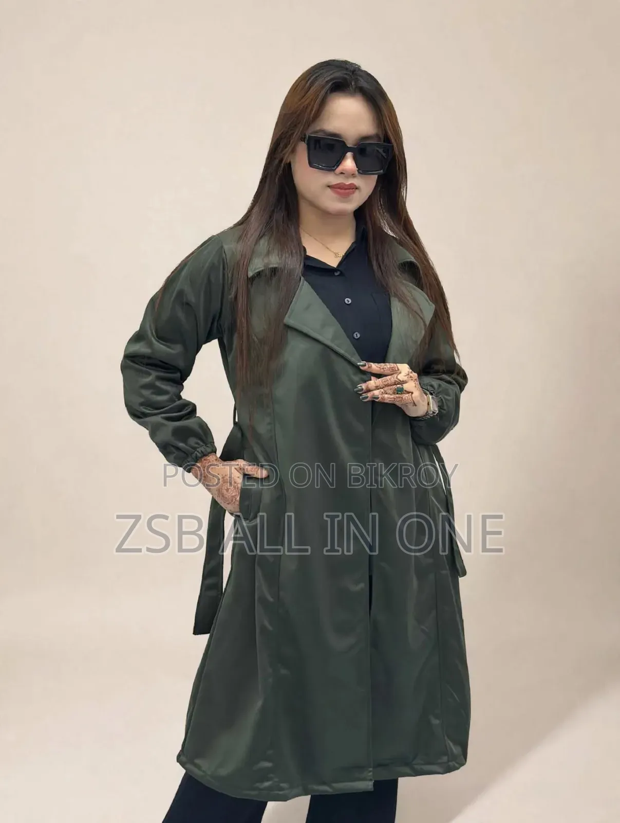 Stylish Ladies Overcoat (Belt System)