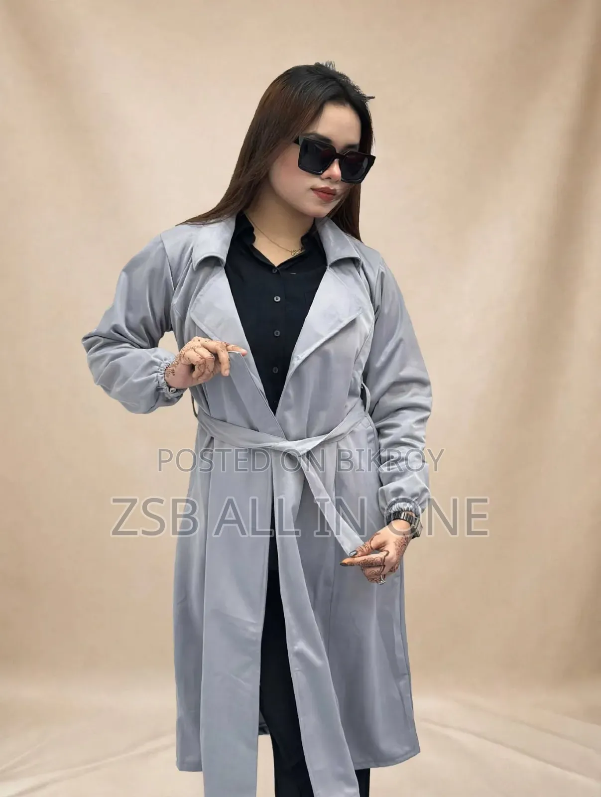 Stylish Ladies Overcoat (Belt System)