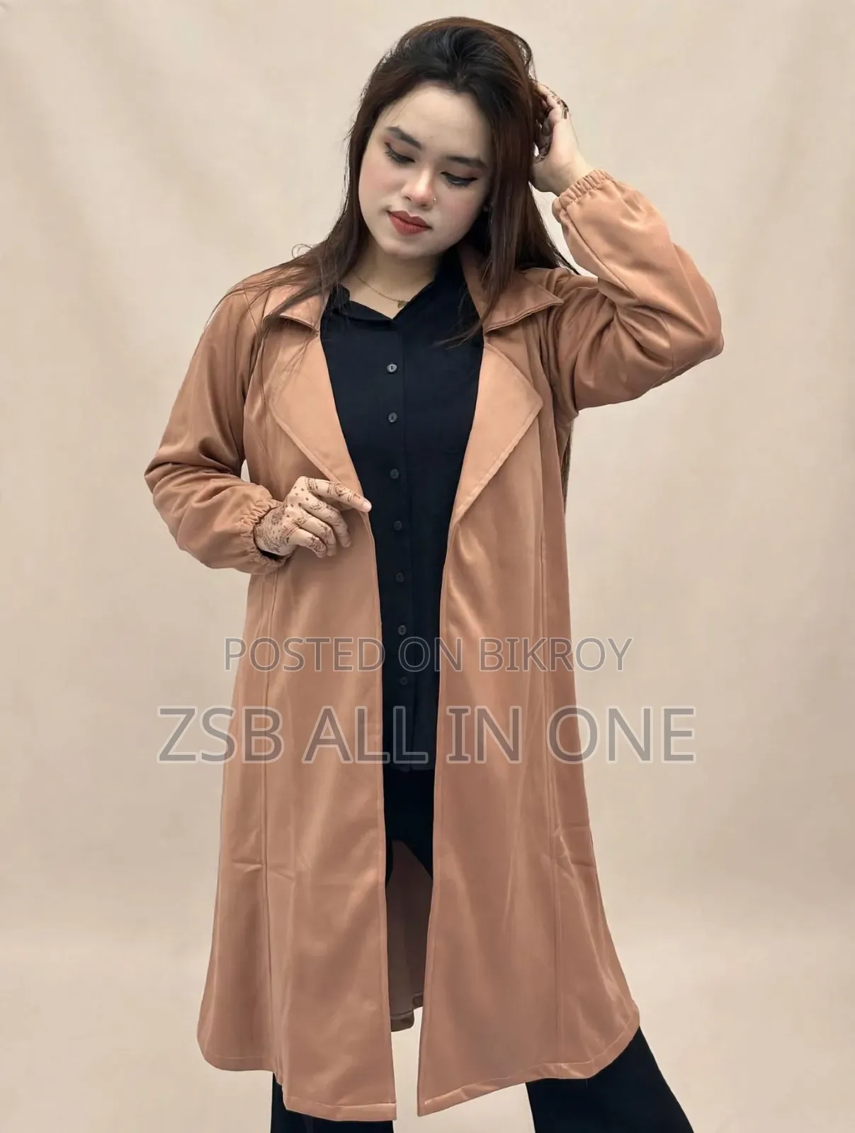 Stylish Ladies Overcoat (Belt System)