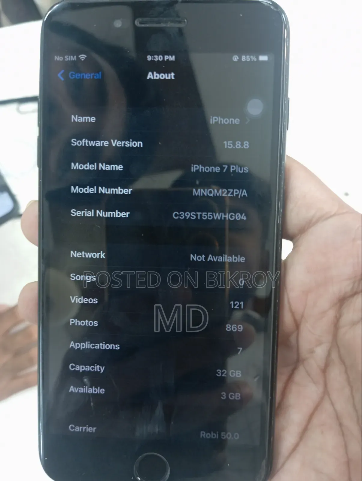 Apple iPhone 7 Plus 32 GB Black