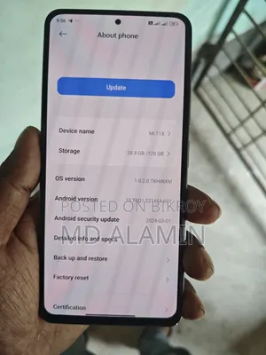 শাওমি মি ১১এক্স ১২৮ জিবি সাদা