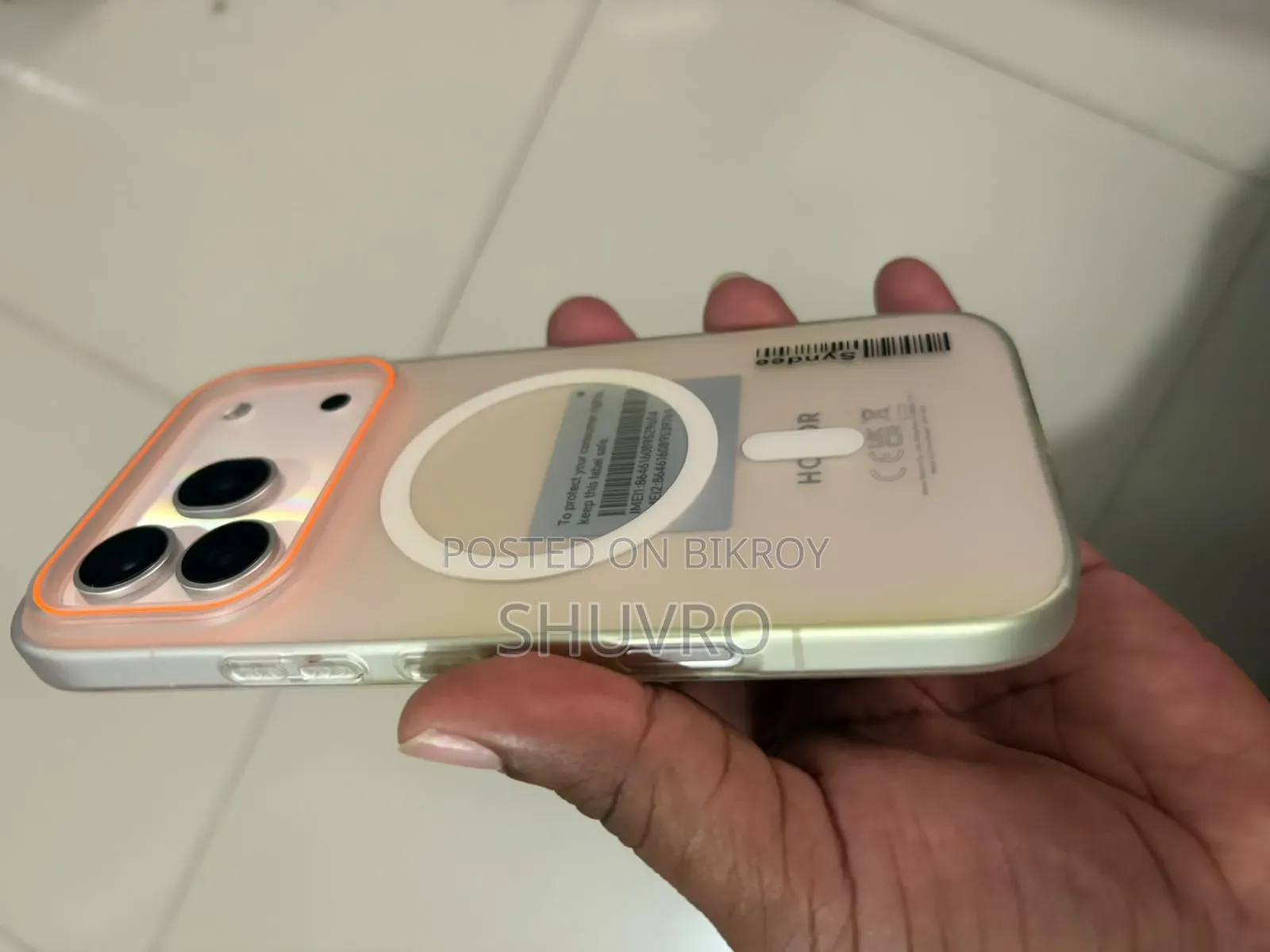 অনার ৬০০ প্রো ২৫৬ জিবি সাদা