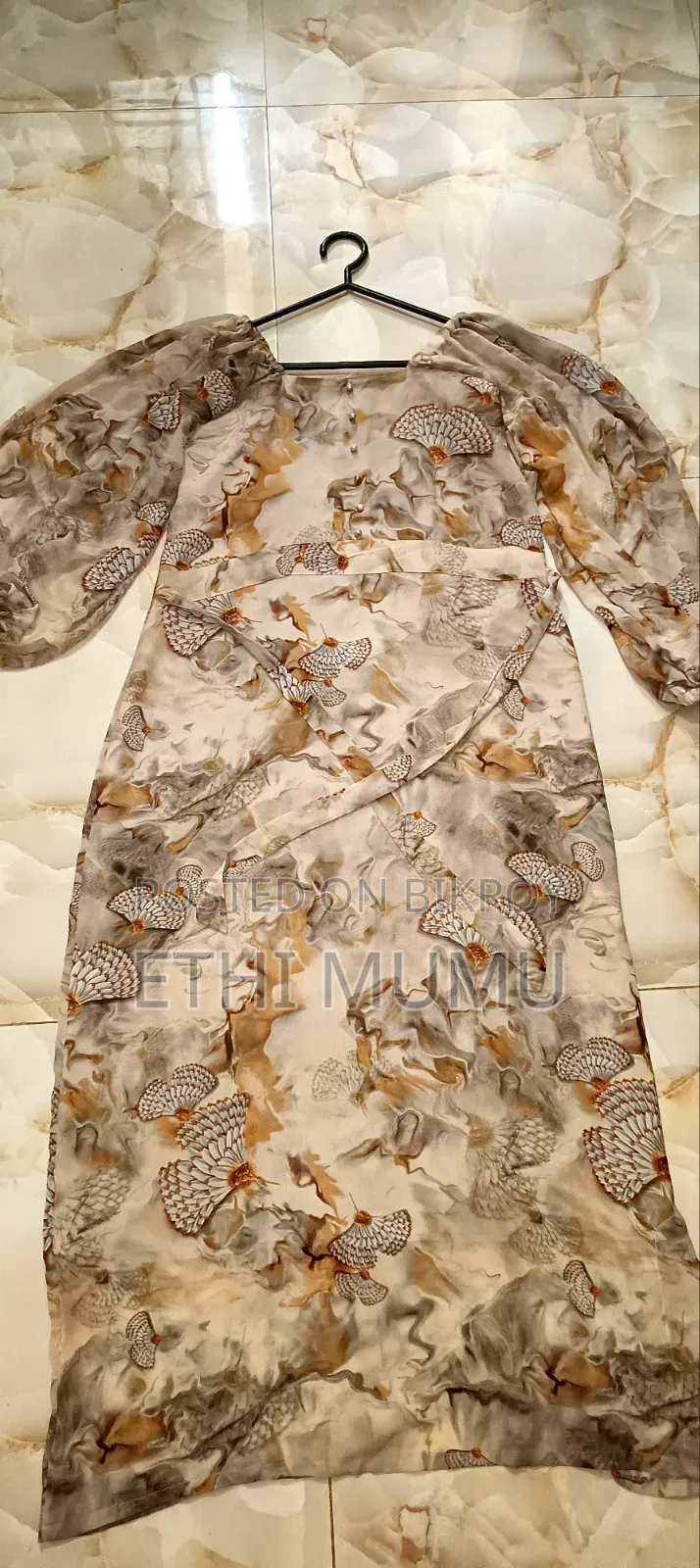 Premium Floral Georgette Party Gown (Size 36)