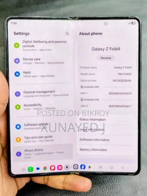 Samsung Galaxy Z Fold4 256 GB Black