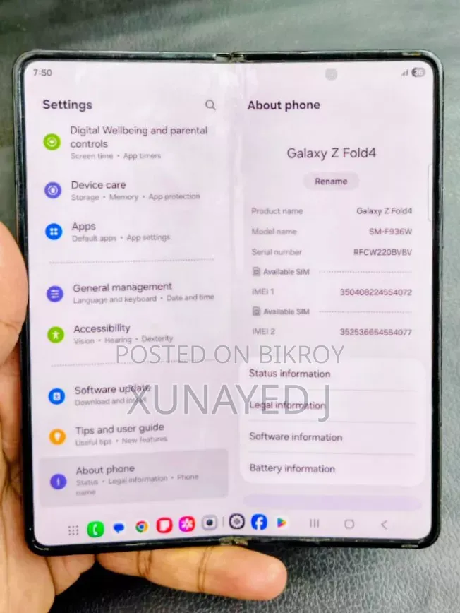 Samsung Galaxy Z Fold4 256 GB Black