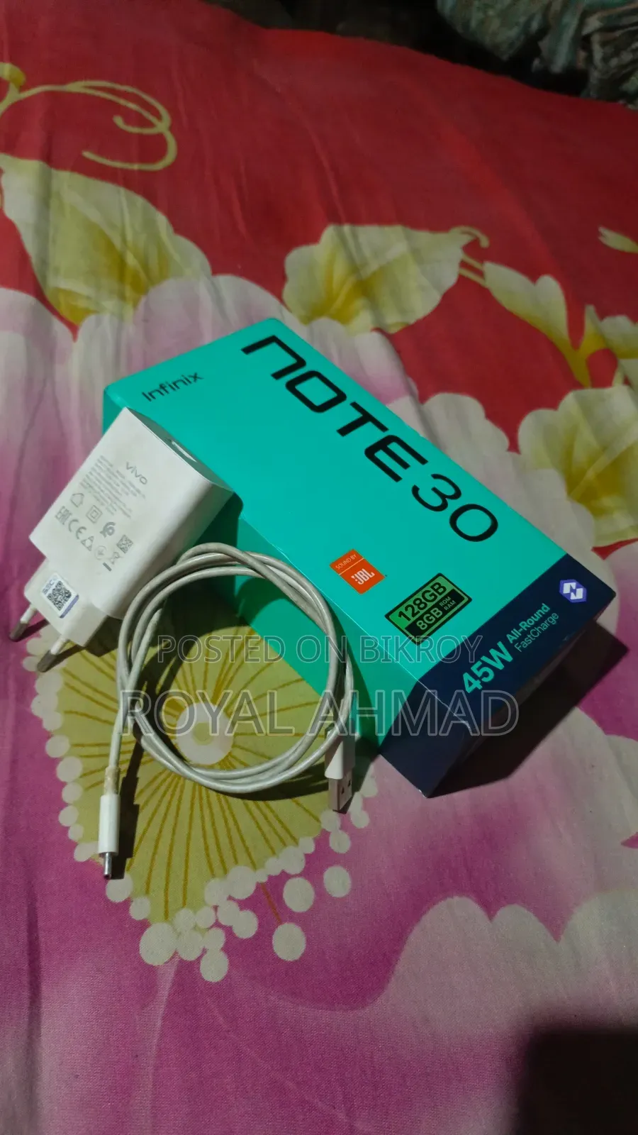 ইনফিনিক্স নোট ৩০ ১২৮ জিবি সিলভার