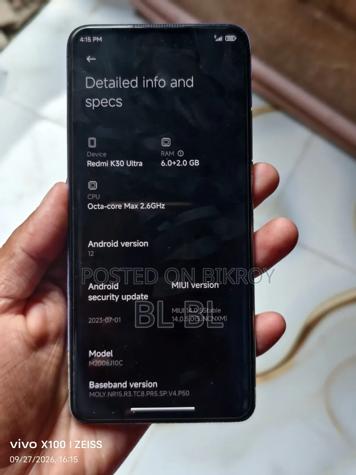 Xiaomi Redmi K30 128 GB Blue