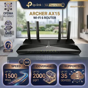 TP-Link Archer AX15 Wi-Fi 6 Wireless Dual Band Gigabit Router OFDMA