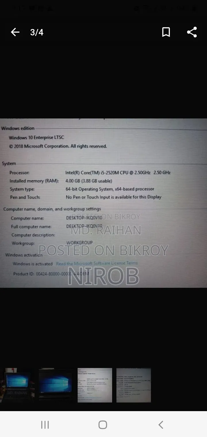 Laptop Dell Latitude E6420 4GB Intel Core i5 HDD 320GB
