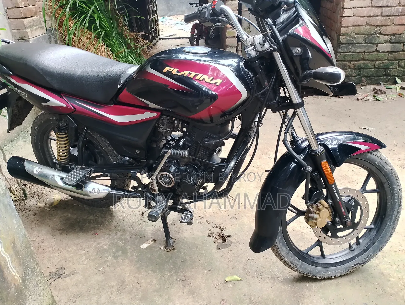 বাজাজ প্লাটিনা ১১০ ২০২১ কালো