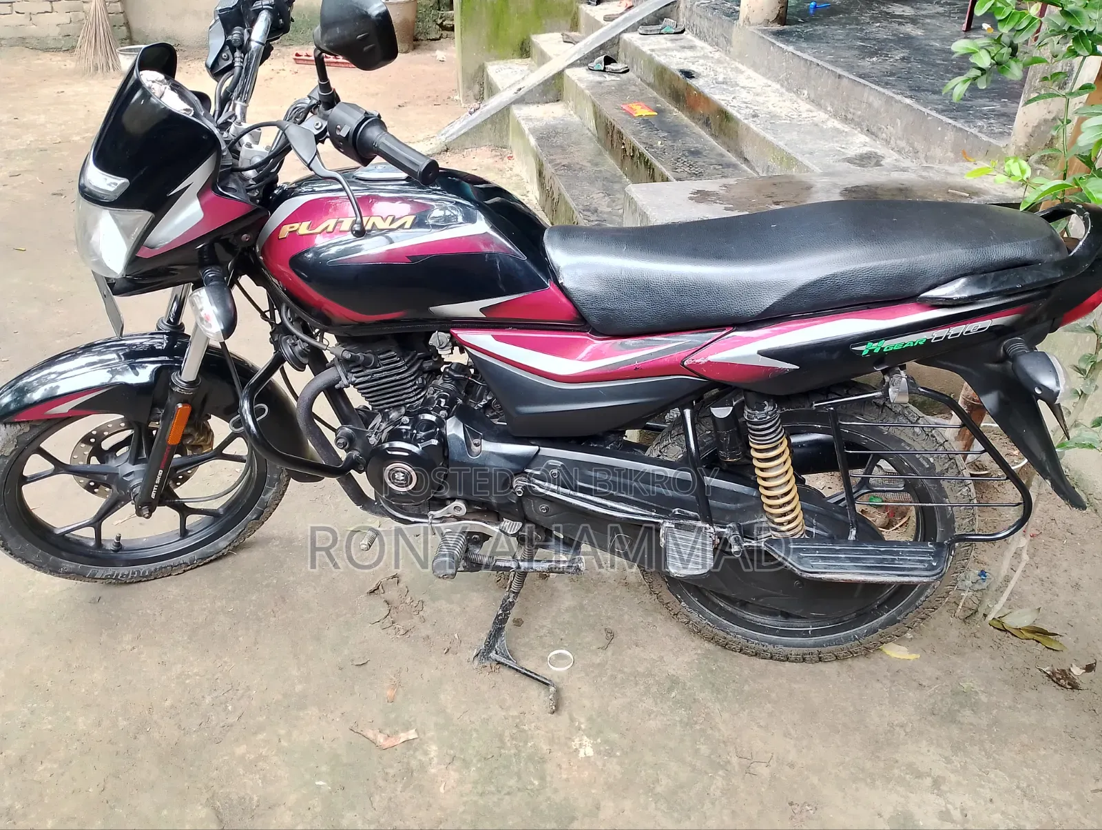 বাজাজ প্লাটিনা ১১০ ২০২১ কালো