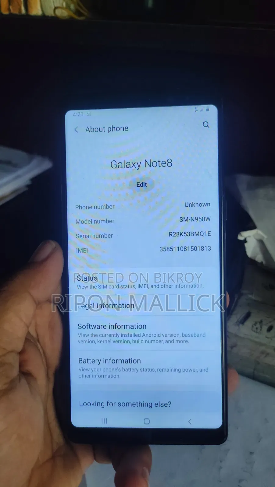 New Samsung Galaxy Note 8 64 GB Black