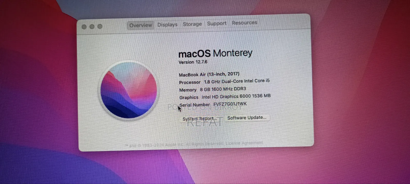 Laptop Apple MacBook Air 2017 8GB Intel Core i5 SSD 128GB