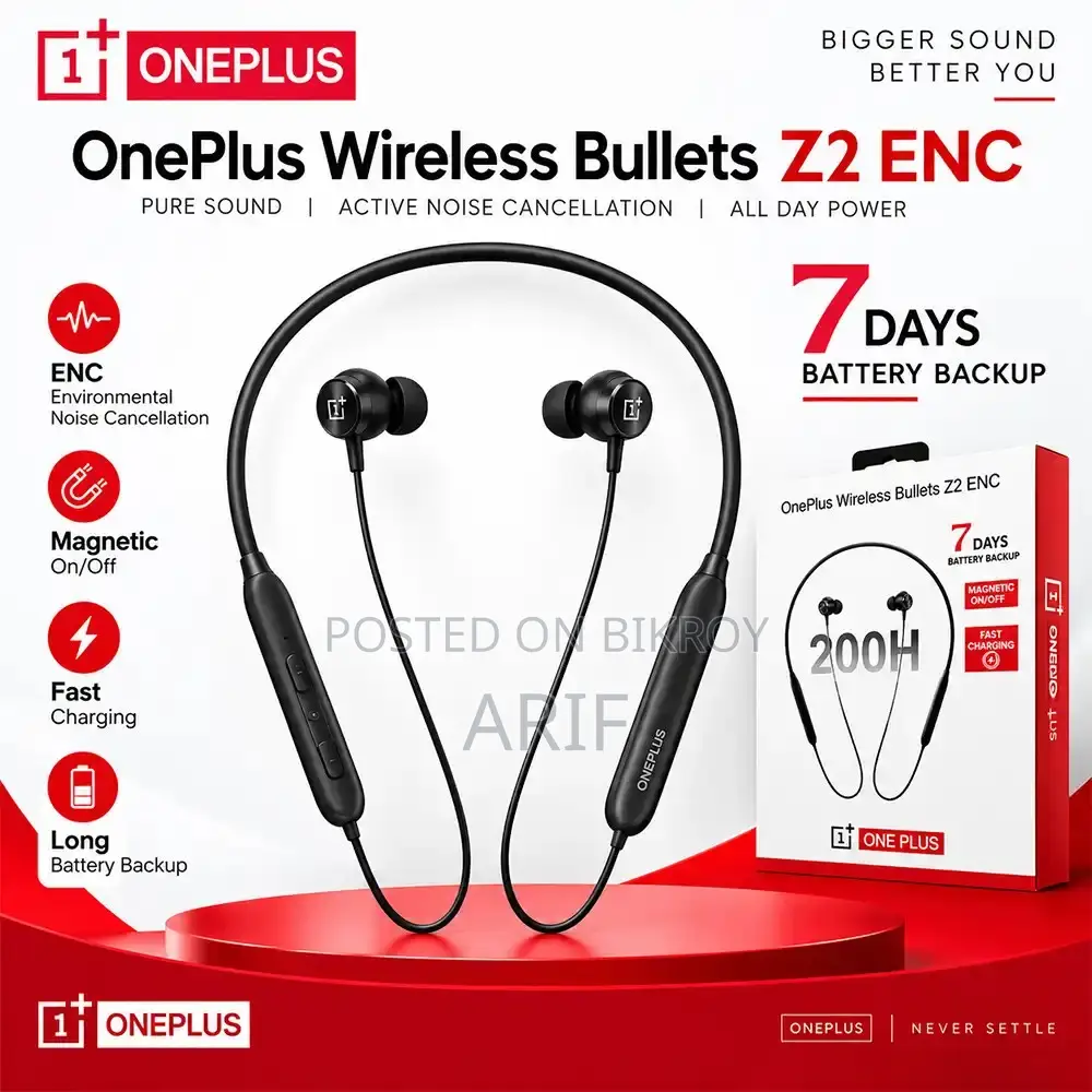 OnePlus Wireless ENC 200 Hours Backup