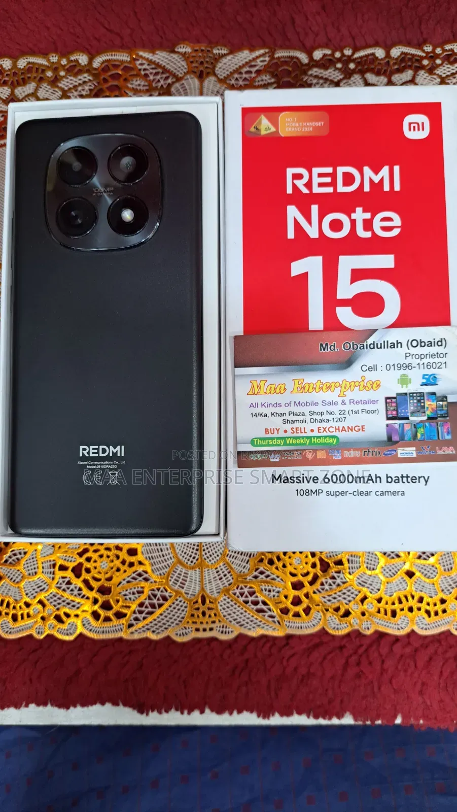New Xiaomi Redmi Note 15 128 GB Black