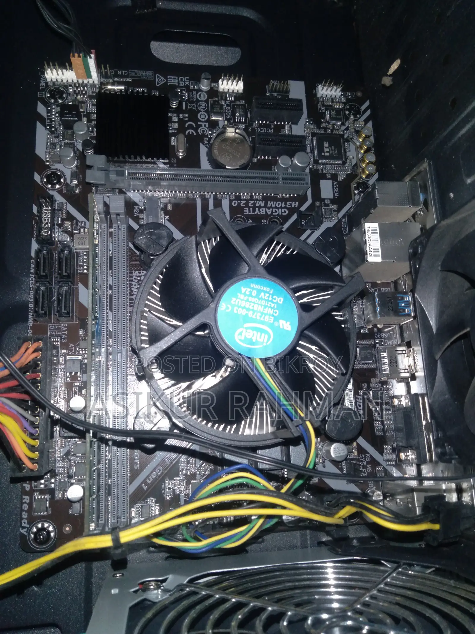 Gigabyte H310 M.2 V.2 Board + Core I5 8th Gen + Crucial 16 GB DDR4 Ram