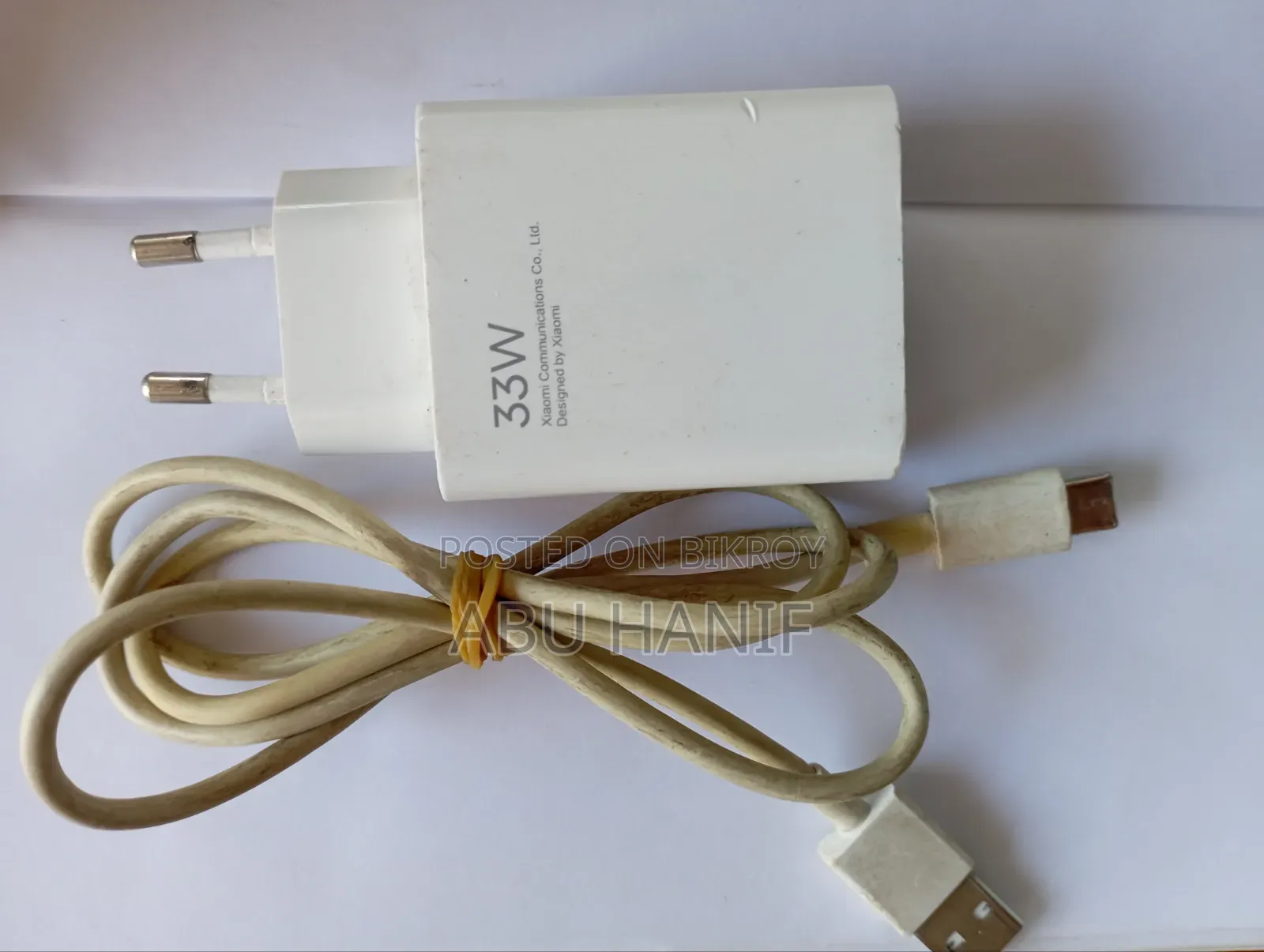 Xiaomi 33W Fast Charger (Cable Type-C)