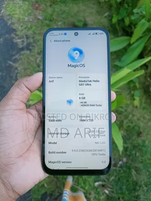 অনার এক্স৬সি ১২৮ জিবি ব্ল্যাক