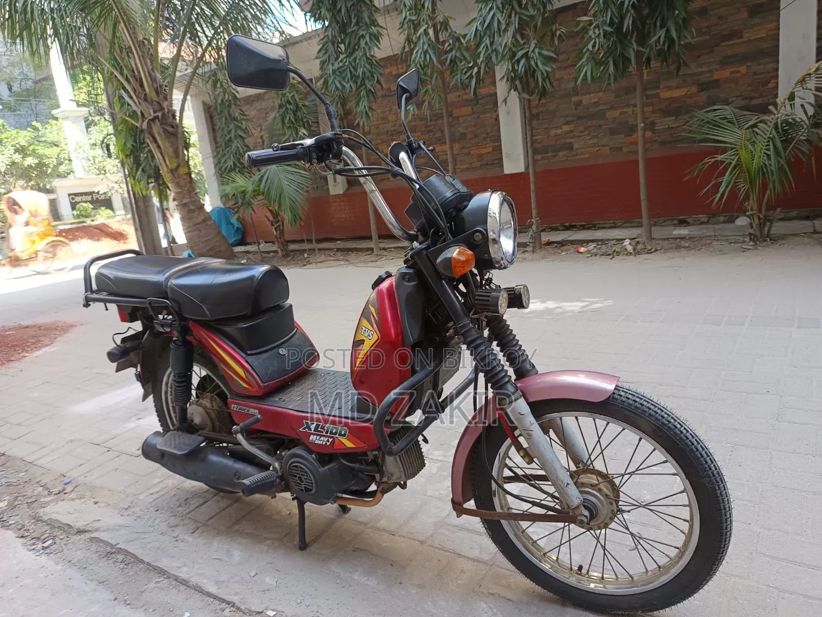 TVS XL 100 2019 Red