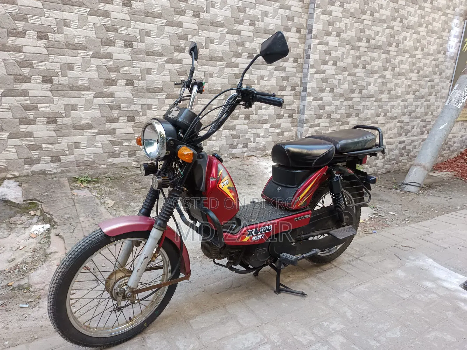 TVS XL 100 2019 Red