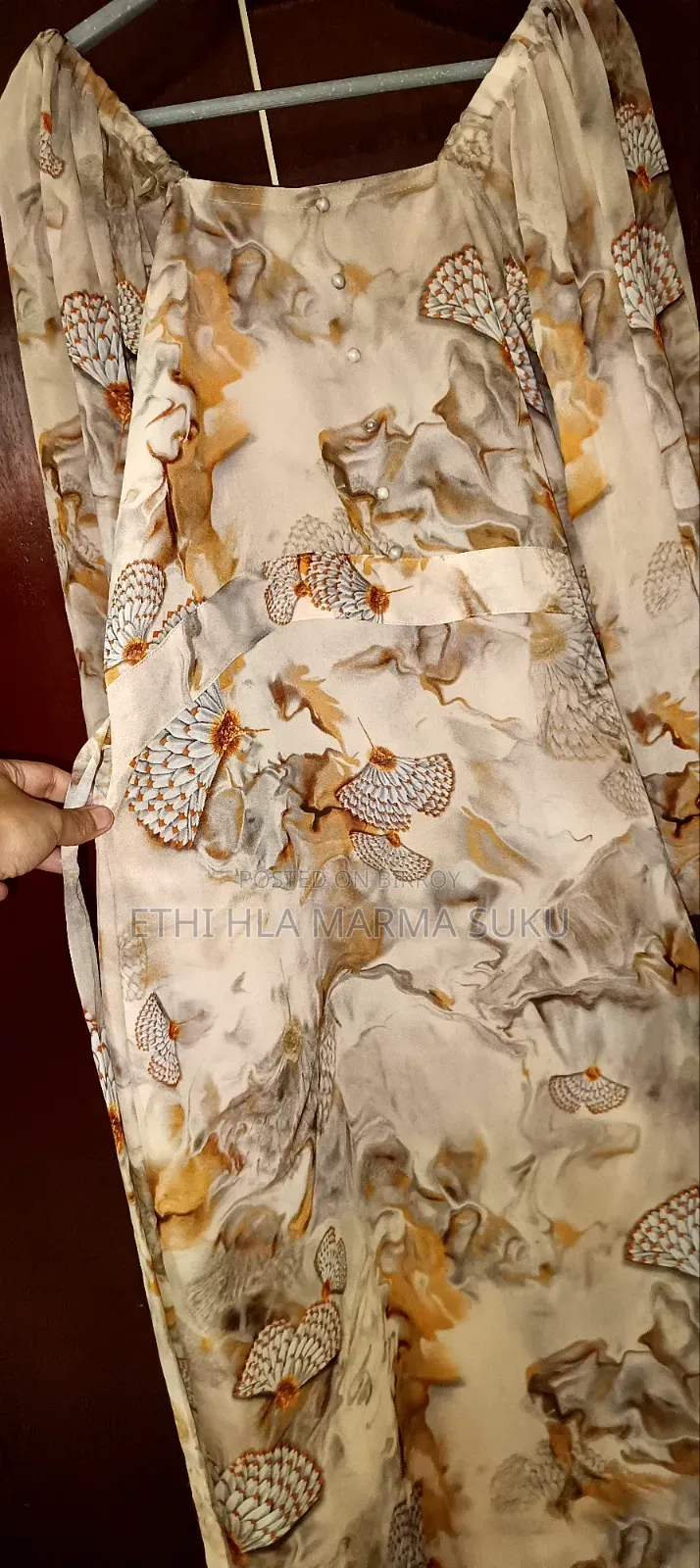 Premium Floral Georgette Party Gown (Size 36)