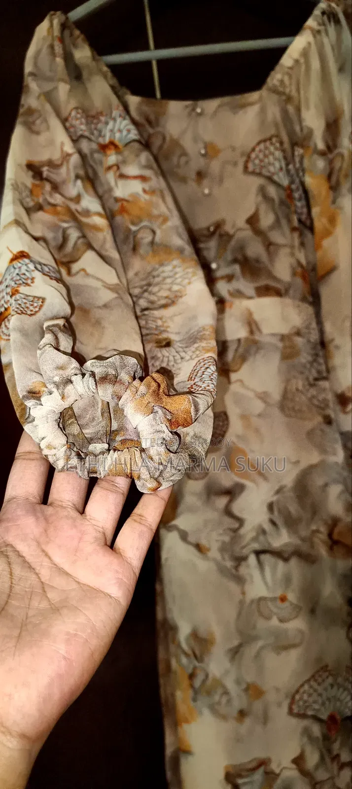 Premium Floral Georgette Party Gown (Size 36)