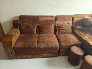 সেগুন কাঠের কর্নার সোফা