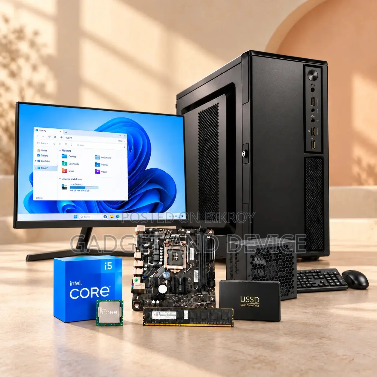 New Desktop Computer 8GB Intel Core i5 SSD 256GB