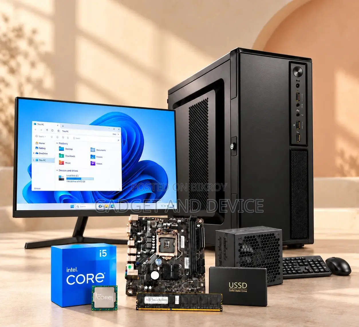 New Desktop Computer 8GB Intel Core i5 SSD 256GB