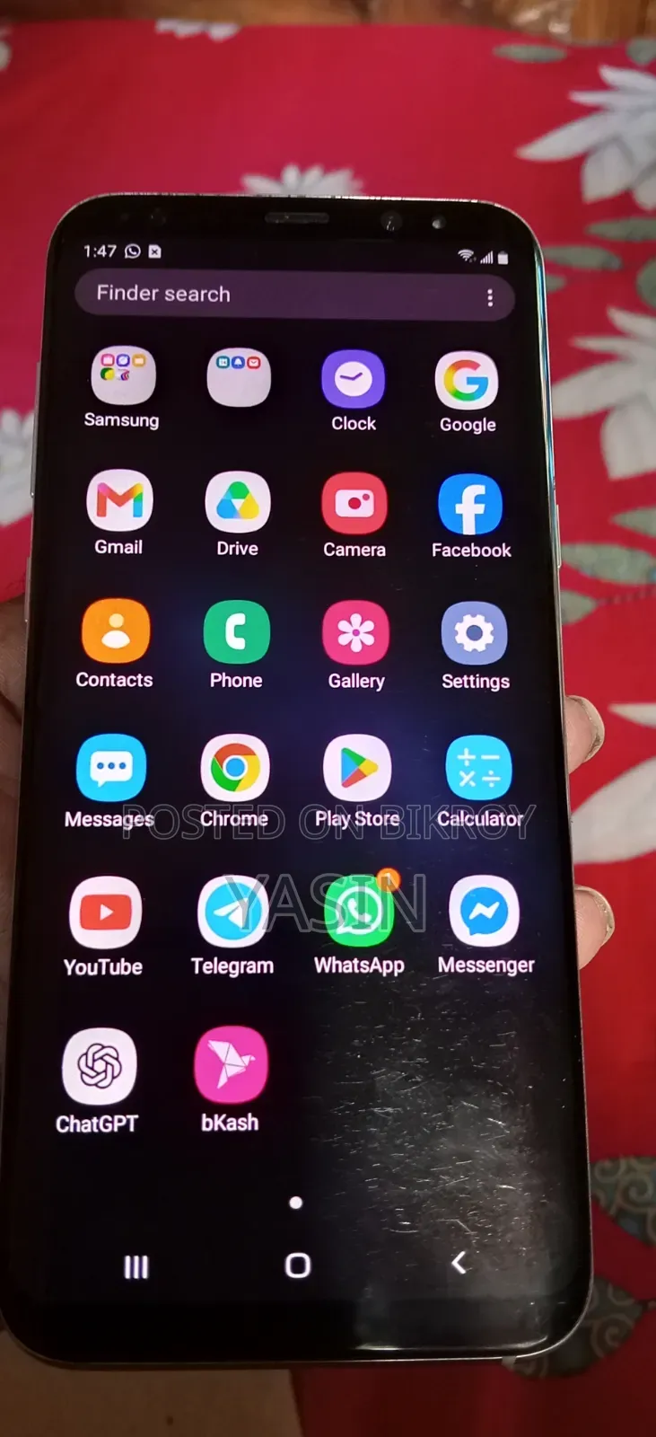 স্যামসাং গ্যালাক্সি এস৮ ৬৪ জিবি সিলভার