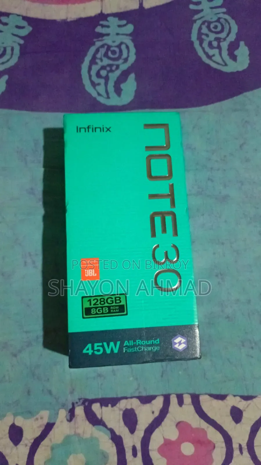 ইনফিনিক্স নোট ৩০ ১২৮ জিবি সিলভার