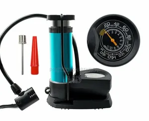 Mini Portable Bike, Bicycle Tire Hand Foot Activated Floor Pump