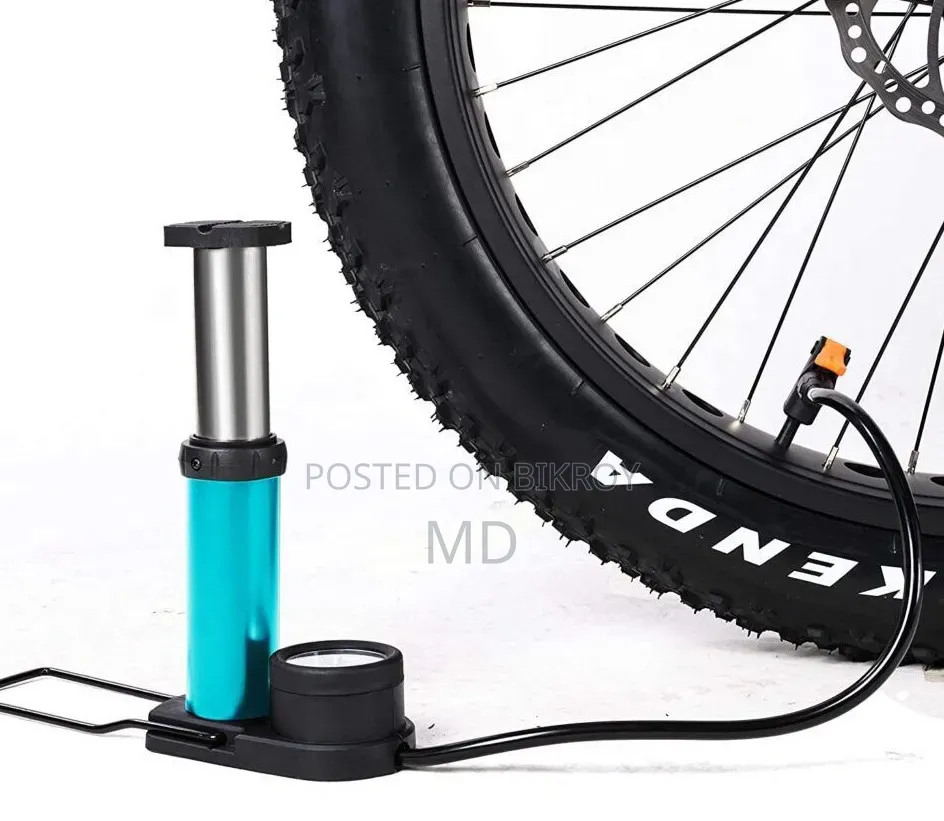Mini Portable Bike, Bicycle Tire Hand Foot Activated Floor Pump