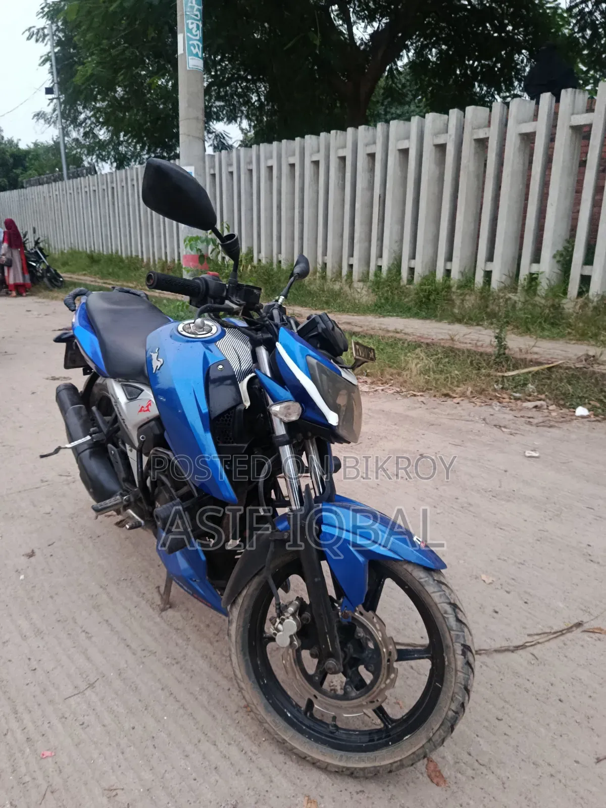 TVS Apache RTR 160 4V 2019 Blue