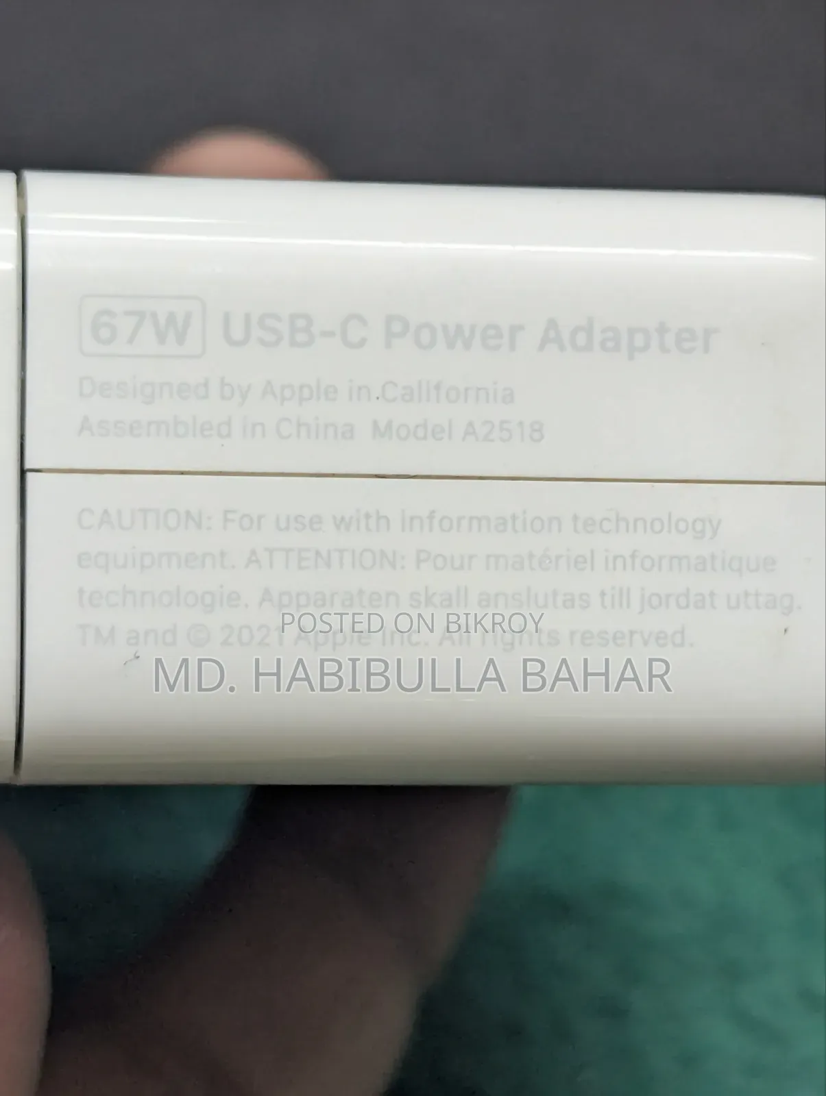 Original Apple Charger 67 W