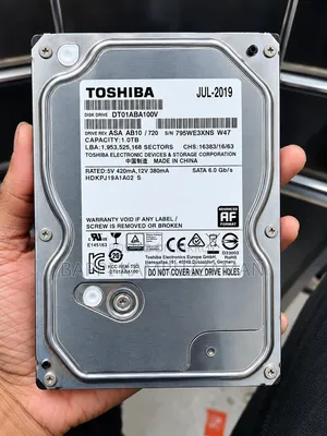Toshiba 1tb Desktop Hard Drive - 100% Health!