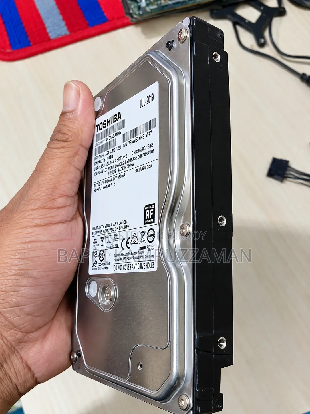 Toshiba 1tb Desktop Hard Drive - 100% Health!